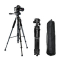 Professional Travel Tripod  Aluminum Tall 55” 140CM Stand With Quick Plates Mount Pan Head For Canon Nikon DSLR SLR Digital Camera